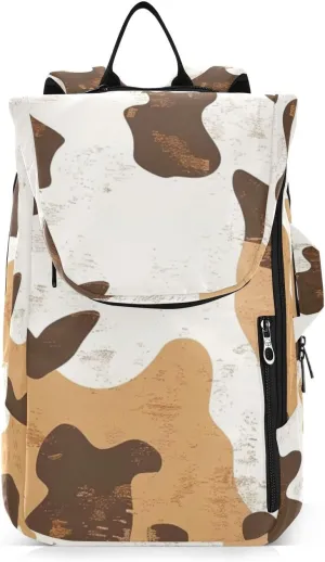 Tennis Bag Tennis Backpack for Women Men, Tennis Bag Holds 2 Rackets, Pickleball Paddles Balls, Badminton Squash, Cow (64)