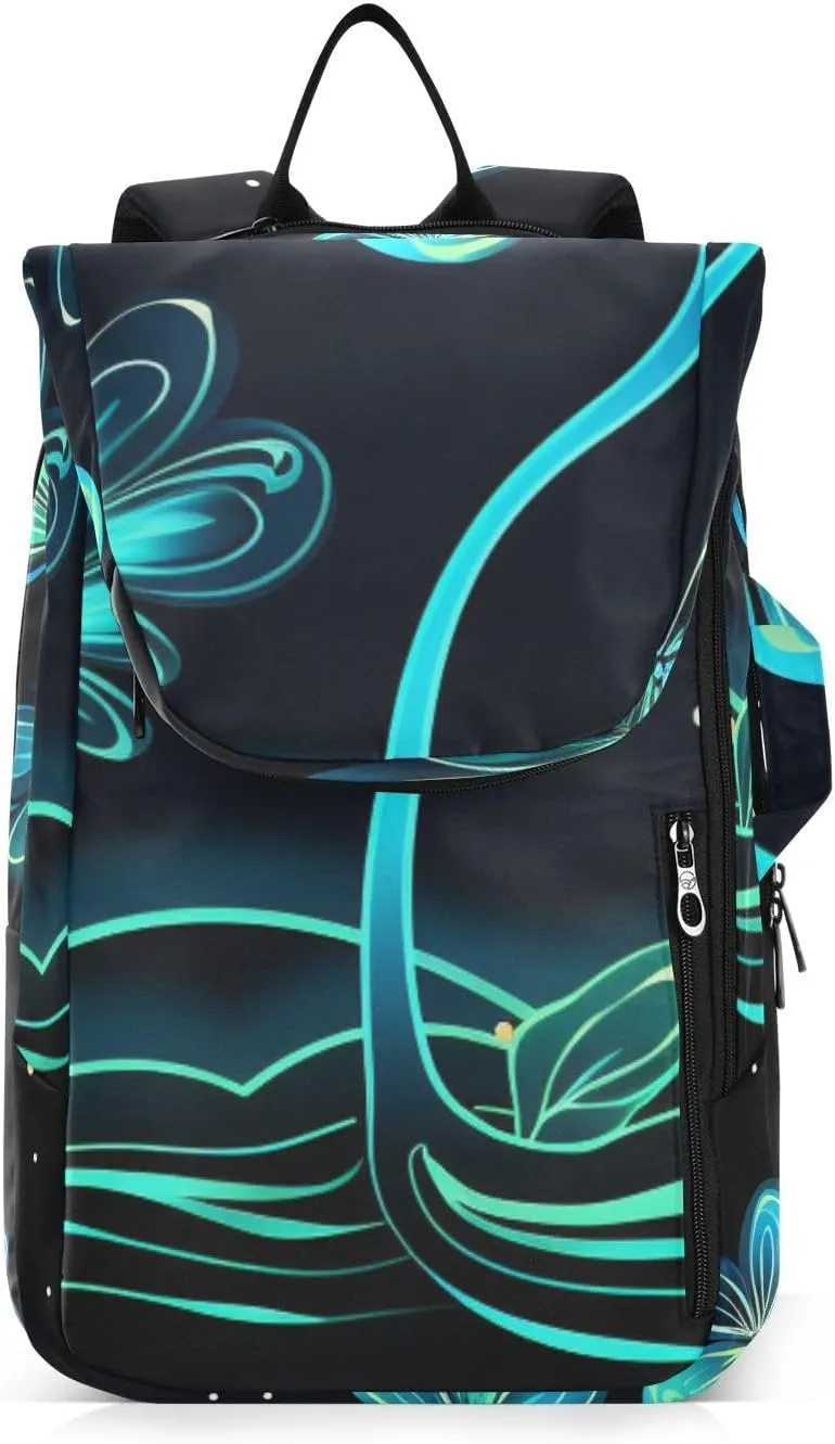 Tennis Bag Tennis Backpack for Women Men, Tennis Bag Holds 2 Rackets, Pickleball Paddles Balls, Badminton Squash, Flower (340)