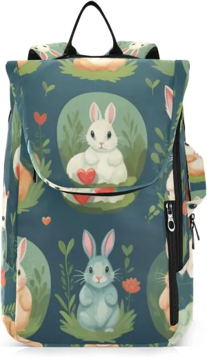 Tennis Bag Tennis Backpack for Women Men, Tennis Bag Holds 2 Rackets, Pickleball Paddles Balls, Badminton Squash, Heart Rabbit (13)
