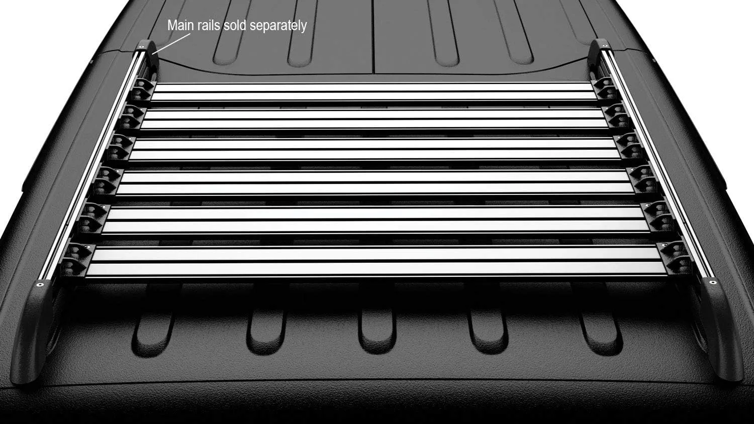 TeraFlex 4722050 JK Nebo Roof Rack Cargo Slat Kit (Silver)