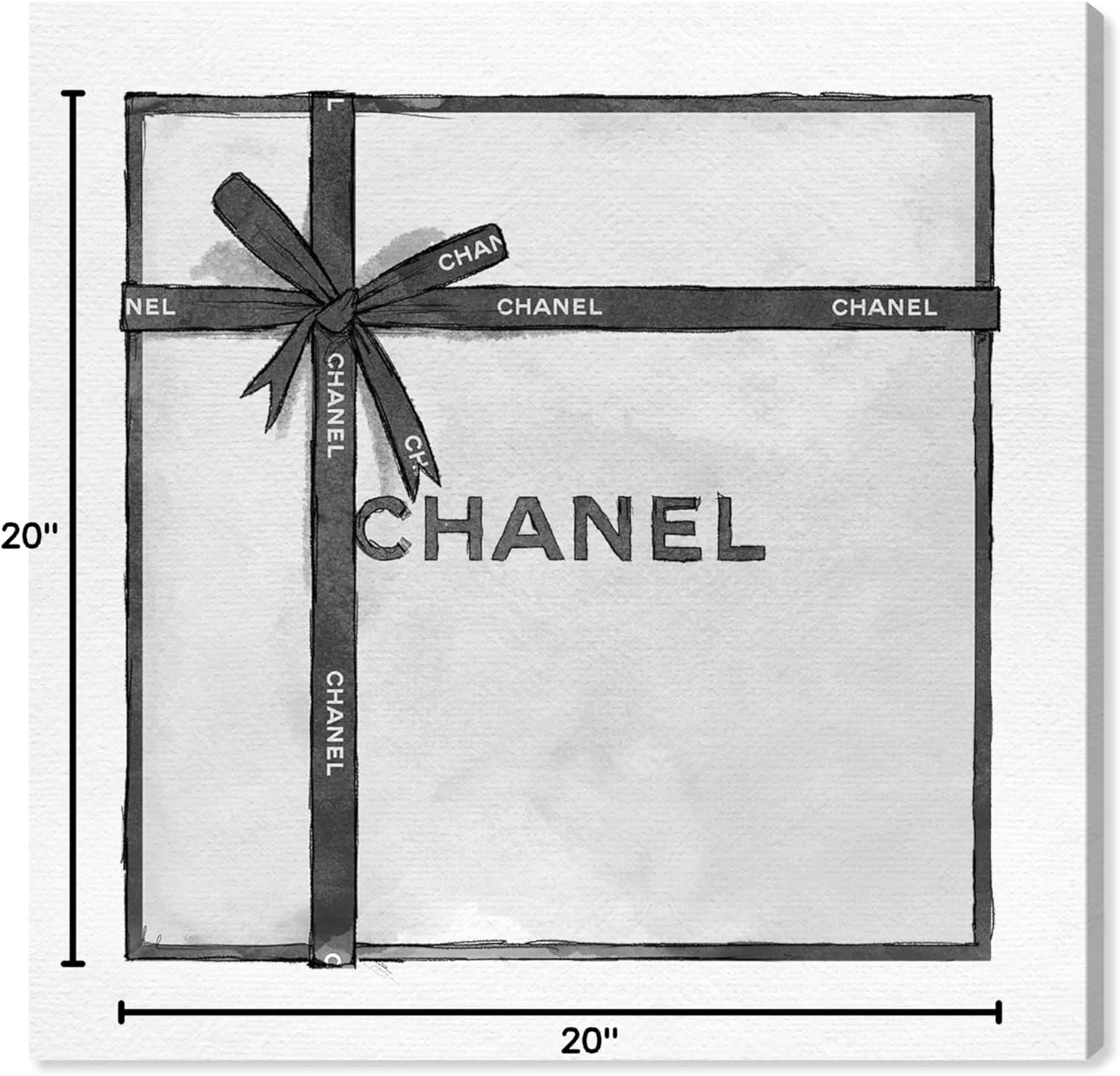 The Oliver Gal Artist Co. Fashion and Glam Framed Wall Art Canvas Prints Home Décor, 20 in x 20 in, So Giftable