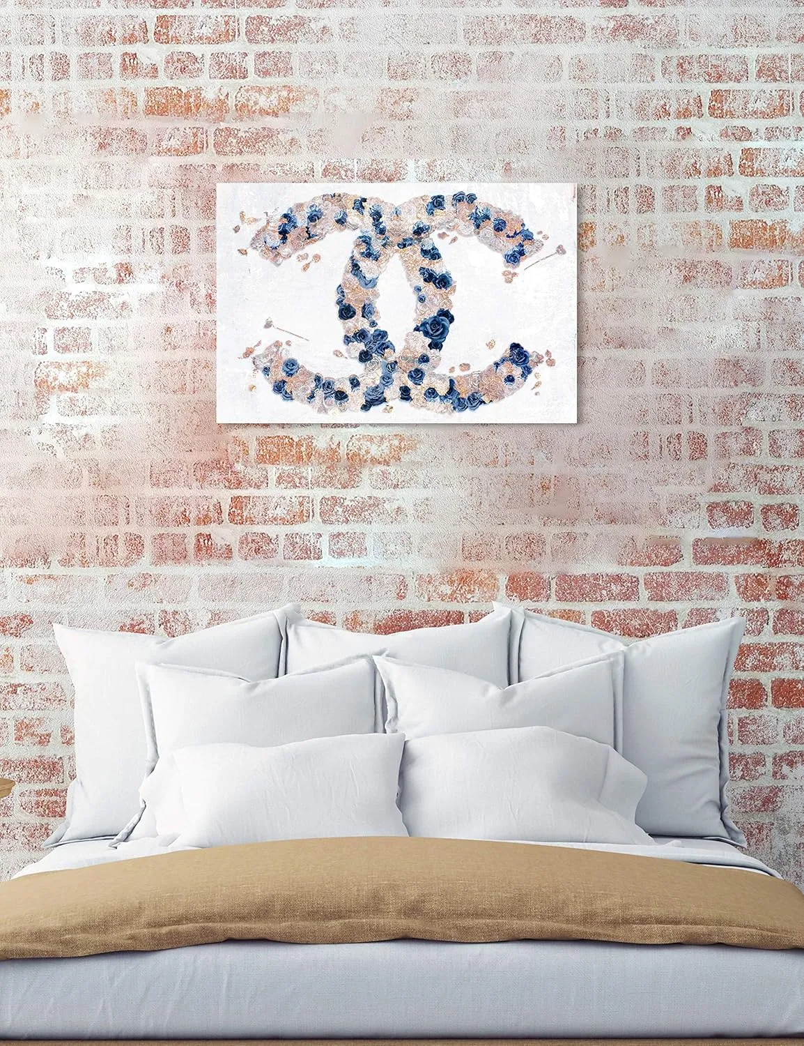 The Oliver Gal Artist Co. Fashion and Glam Wall Art Canvas Prints 'Dreaming of Classic Beauty Navy' Home Décor, 45" x 30"