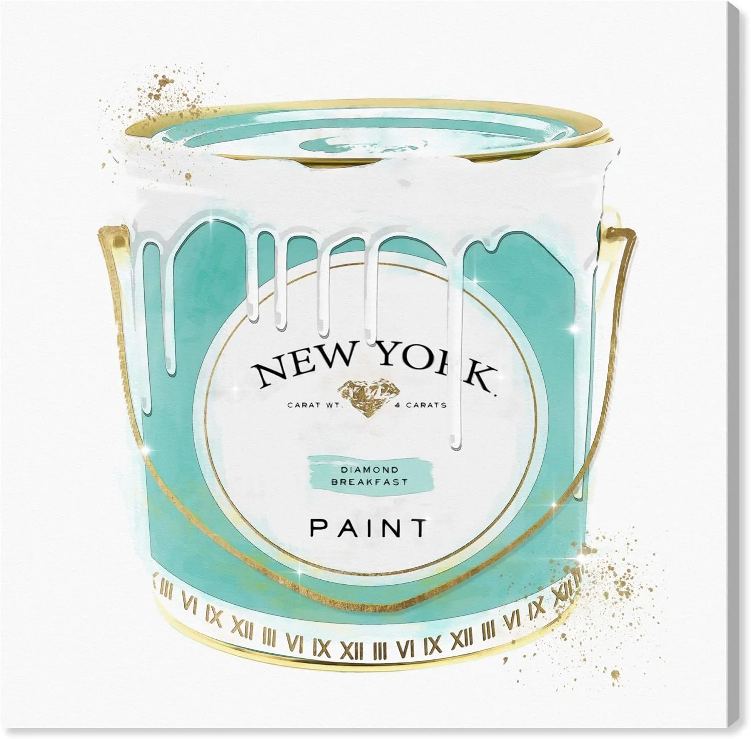 The Oliver Gal Artist Co. Fashion and Glam Wall Art Canvas Prints 'New York Priceless Fashion Paint'
