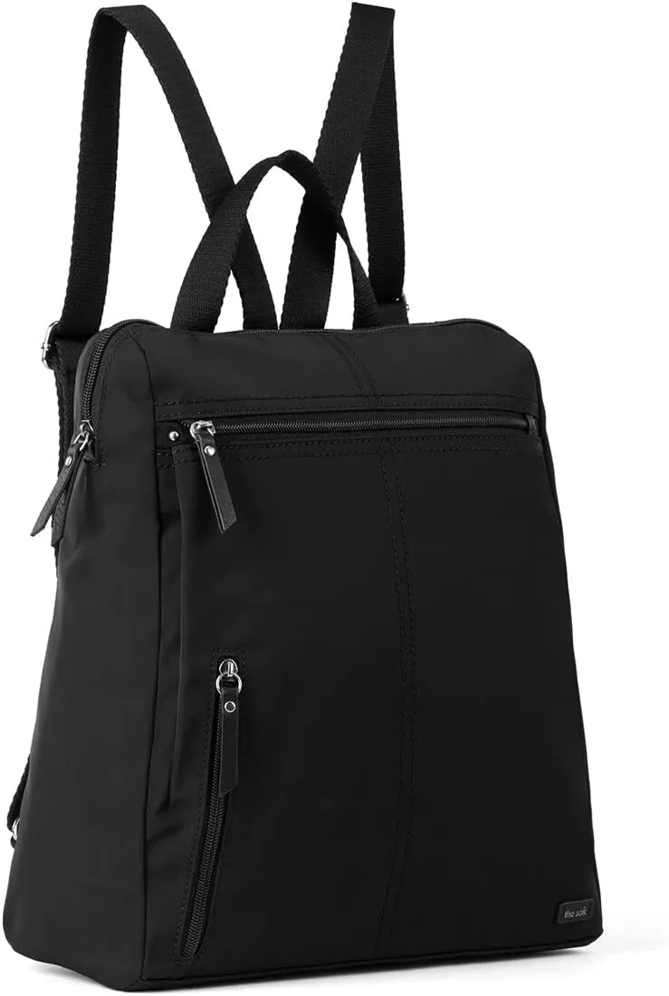 the sak Women's Esperato Recycled Nylon Backpack, Black II, One Size