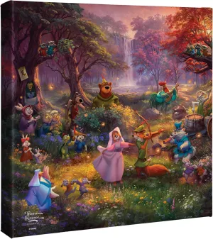 Thomas Kinkade Disney Robin Hood Gallery Wrapped Canvas (14x14)