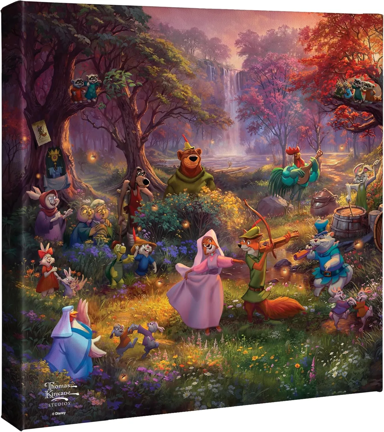 Thomas Kinkade Disney Robin Hood Gallery Wrapped Canvas (14x14)