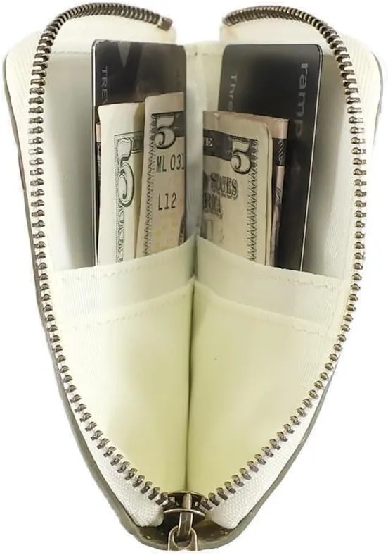 Thread Wallets RFID Blocking Leather Zip Wallet with Card Holder for Men and Women (Scout)