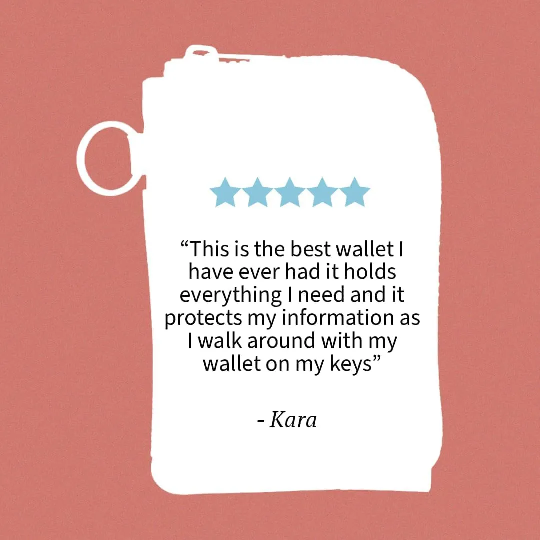Thread Wallets RFID Blocking Leather Zip Wallet with Card Holder for Men and Women (Scout)
