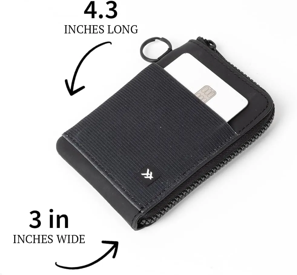 Thread Wallets RFID Blocking Leather Zip Wallet with Card Holder for Men and Women (Scout)