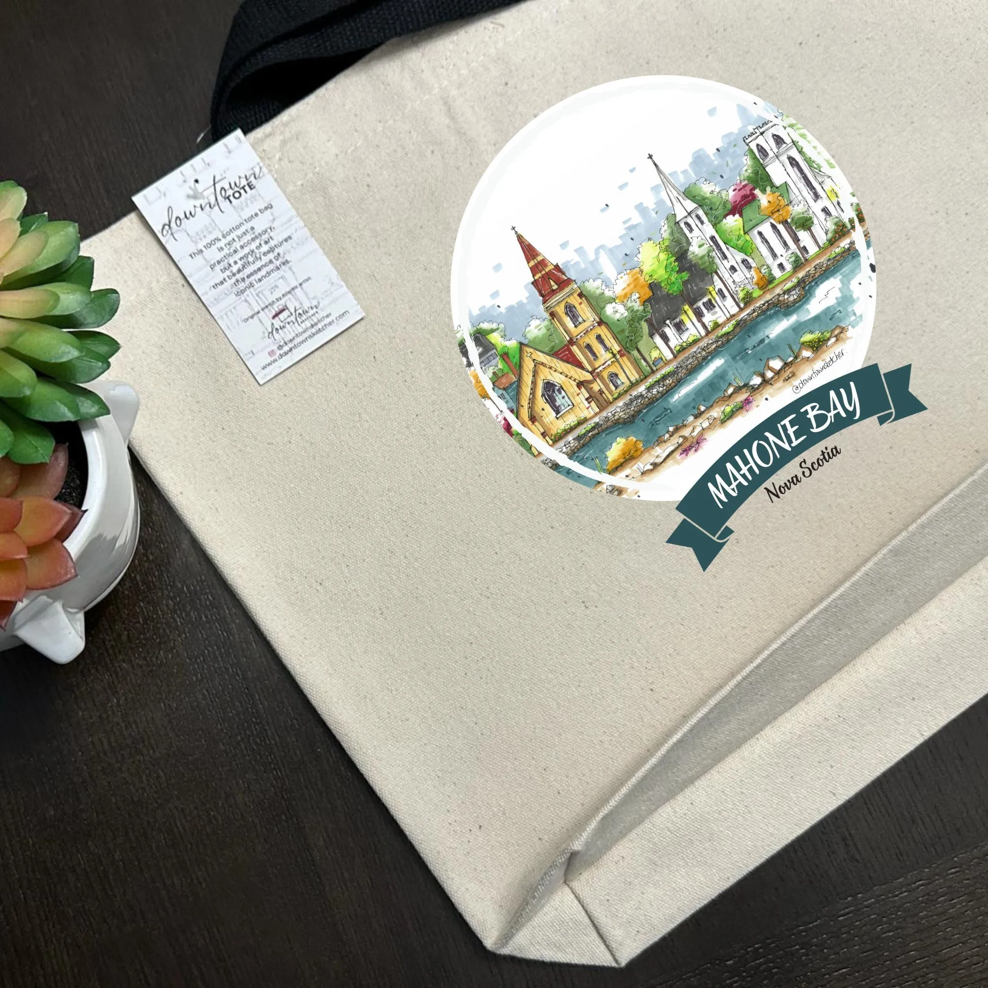 Three Churches Mahone Bay - Downtown Tote Standard