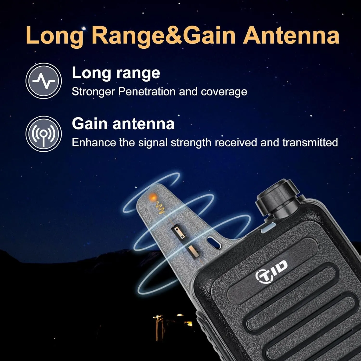 TIDRADIO TD-M8s Radios Walkie Talkies, Portable FRS Two-Way Radios Rechargeable, Rugged 2 Way Radios, VOX Hands Free, Long Range Walkie Talkies for Adults, Suitable for School Retail Church Restaurant