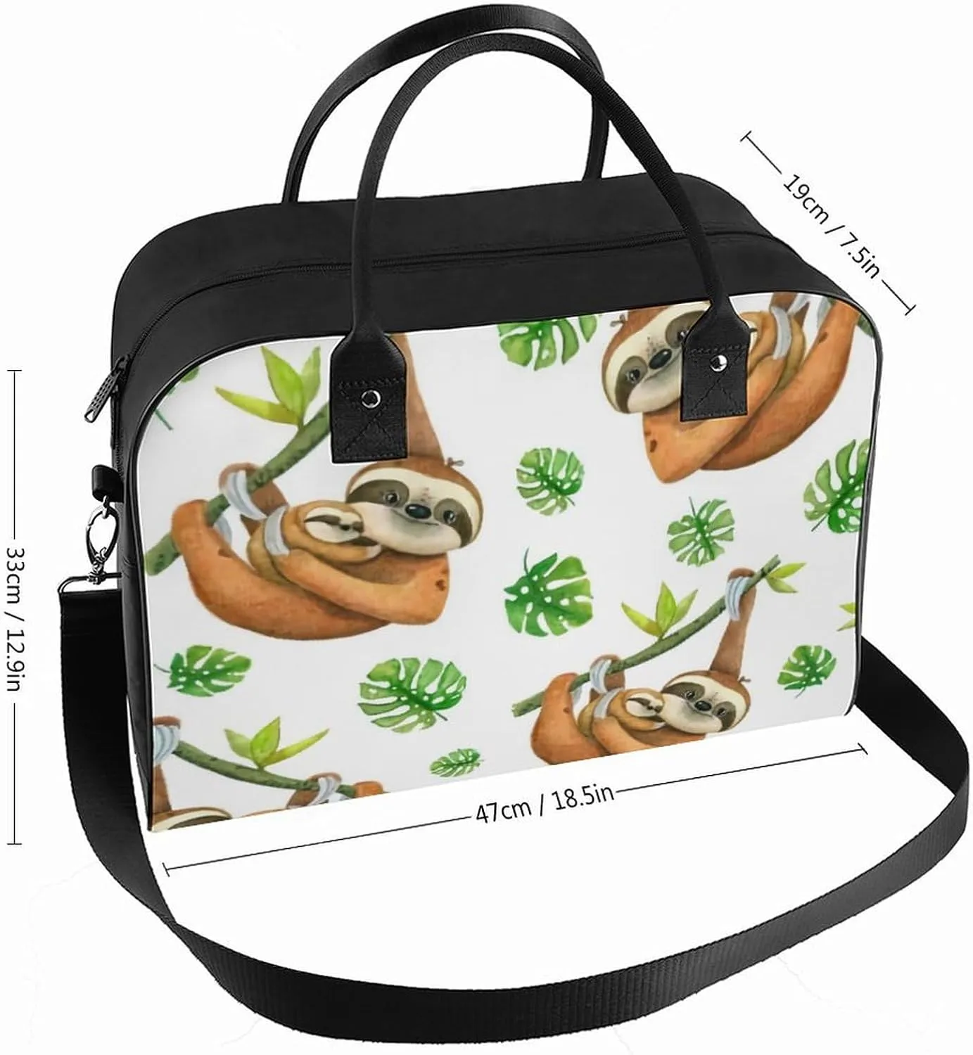 TigerPrint Fashionable Large Capacity Travel Handbag Unisex