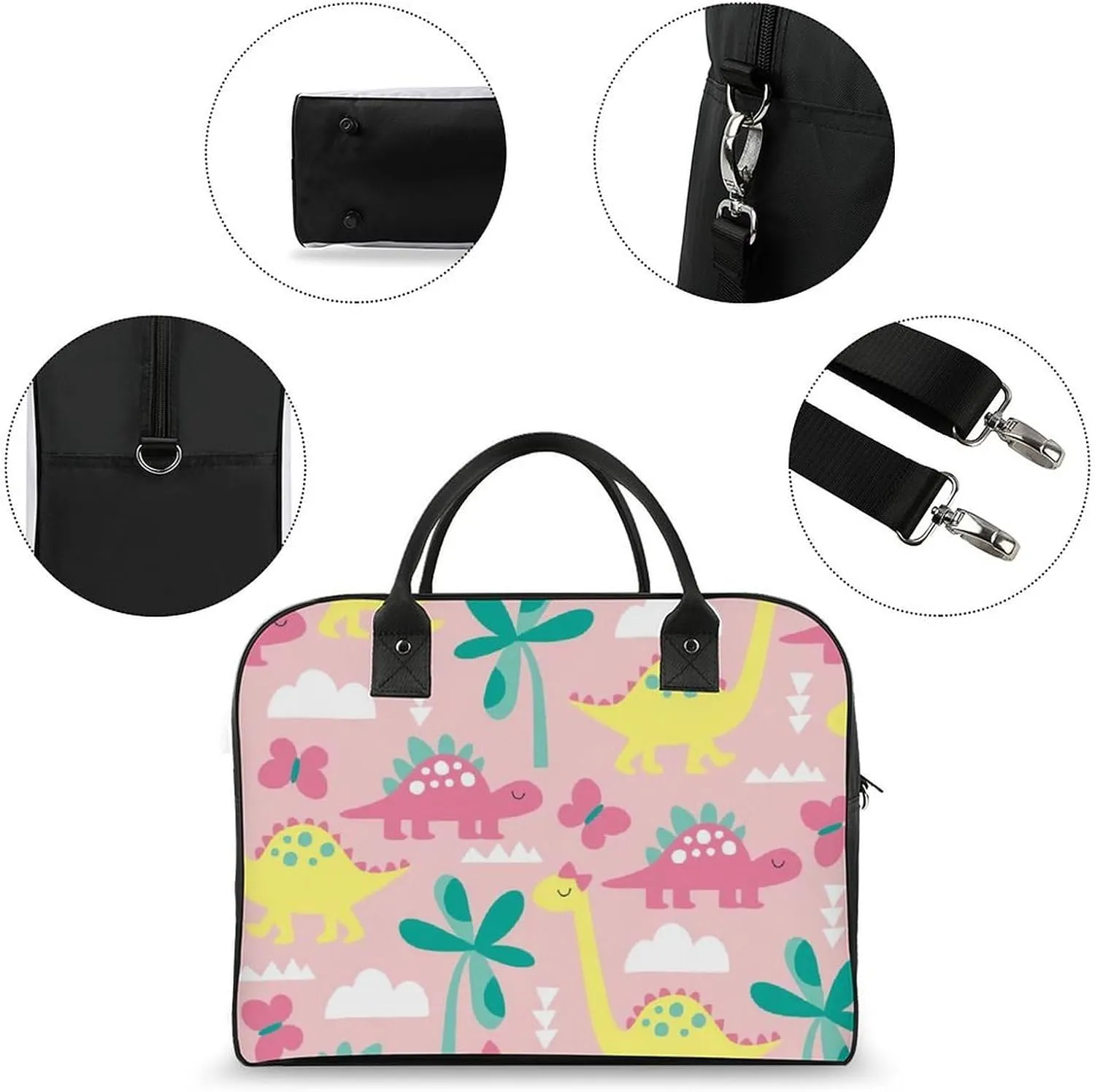 TigerPrint Fashionable Large Capacity Travel Handbag Unisex