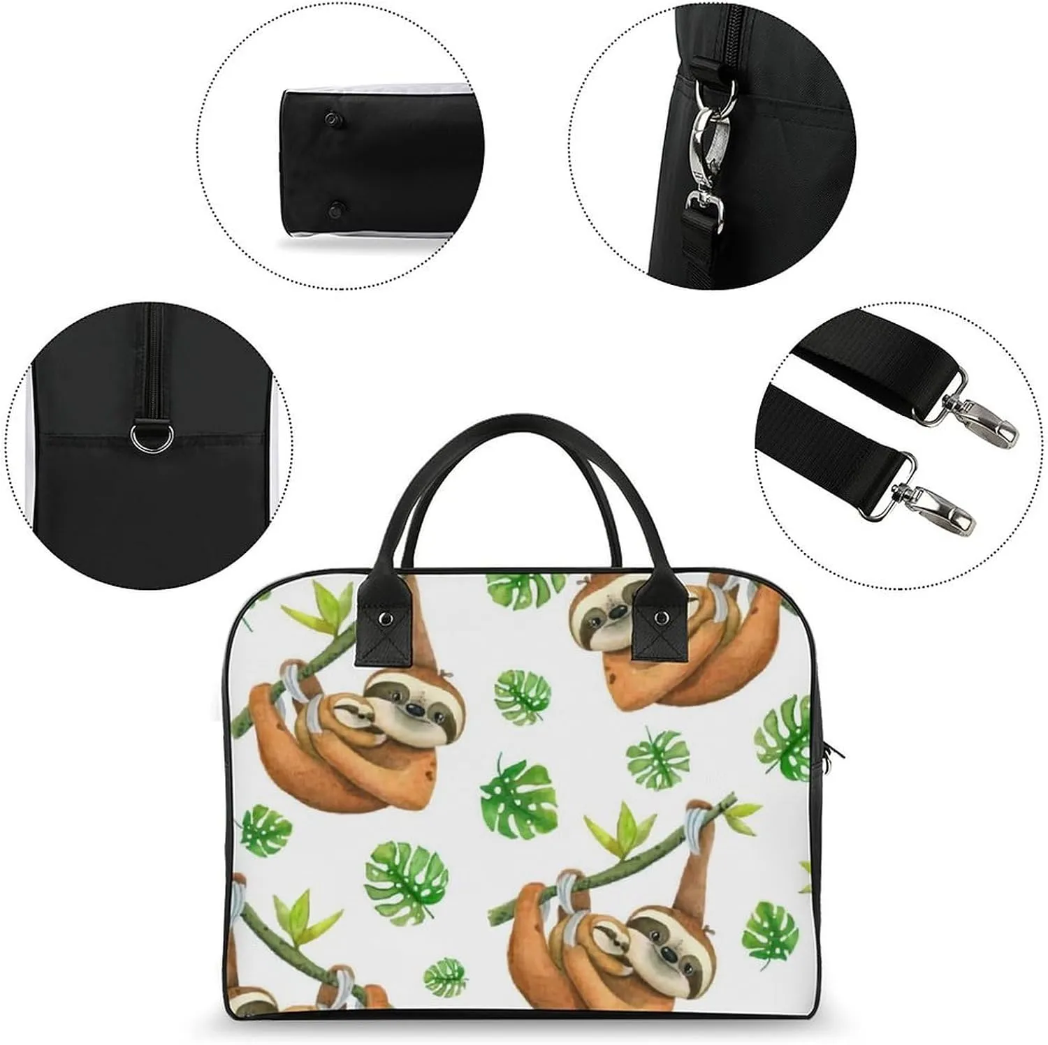 TigerPrint Fashionable Large Capacity Travel Handbag Unisex