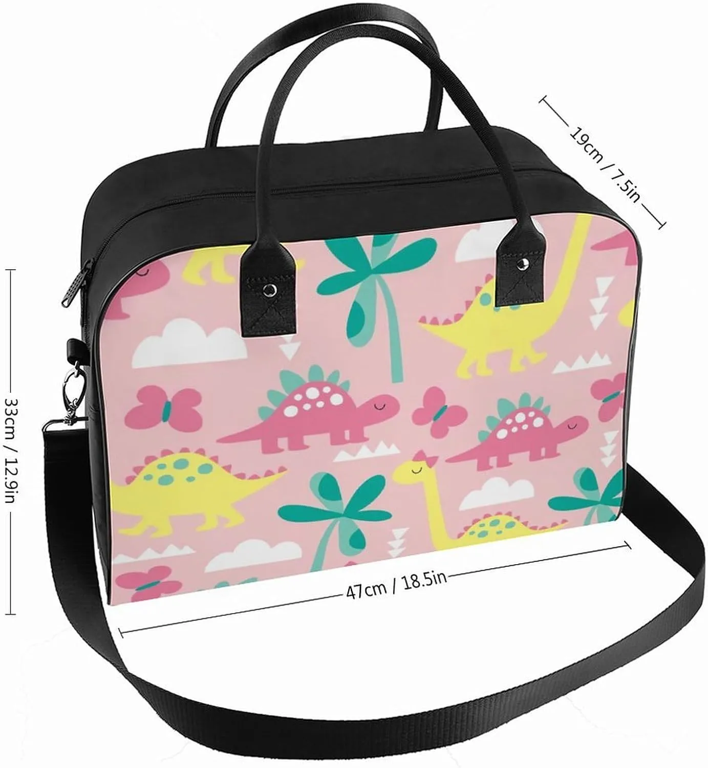 TigerPrint Fashionable Large Capacity Travel Handbag Unisex