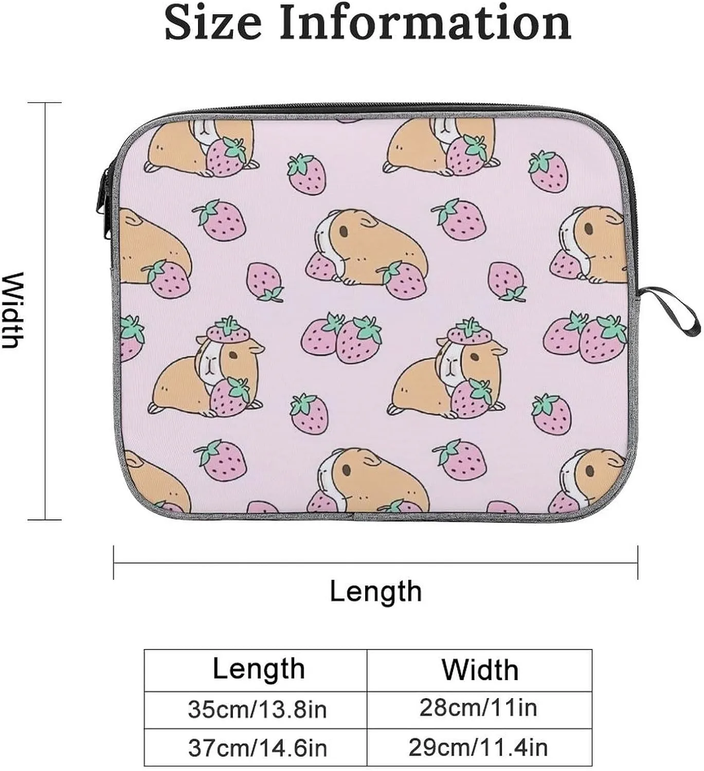 TigerPrint Large Capacity Portable Laptop Case Unisex