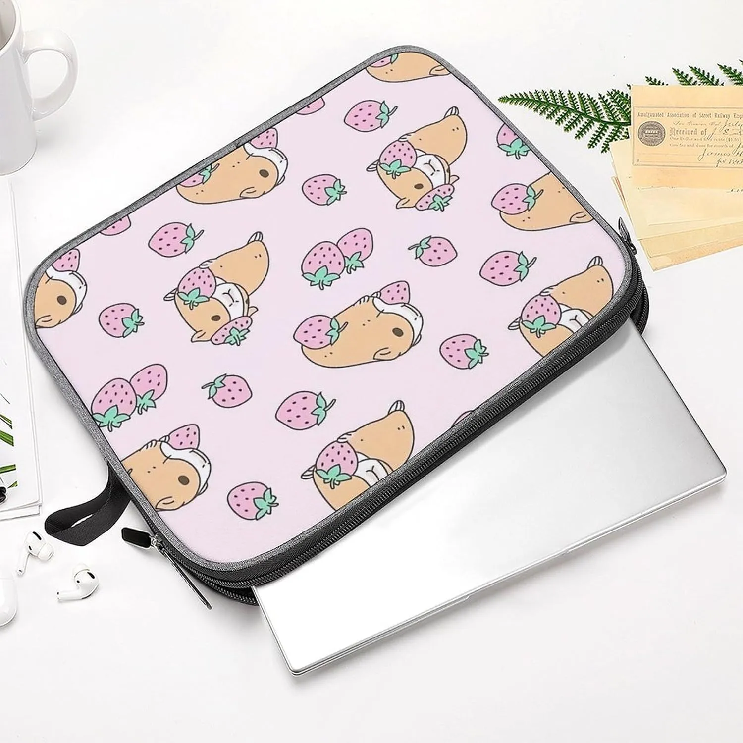 TigerPrint Large Capacity Portable Laptop Case Unisex