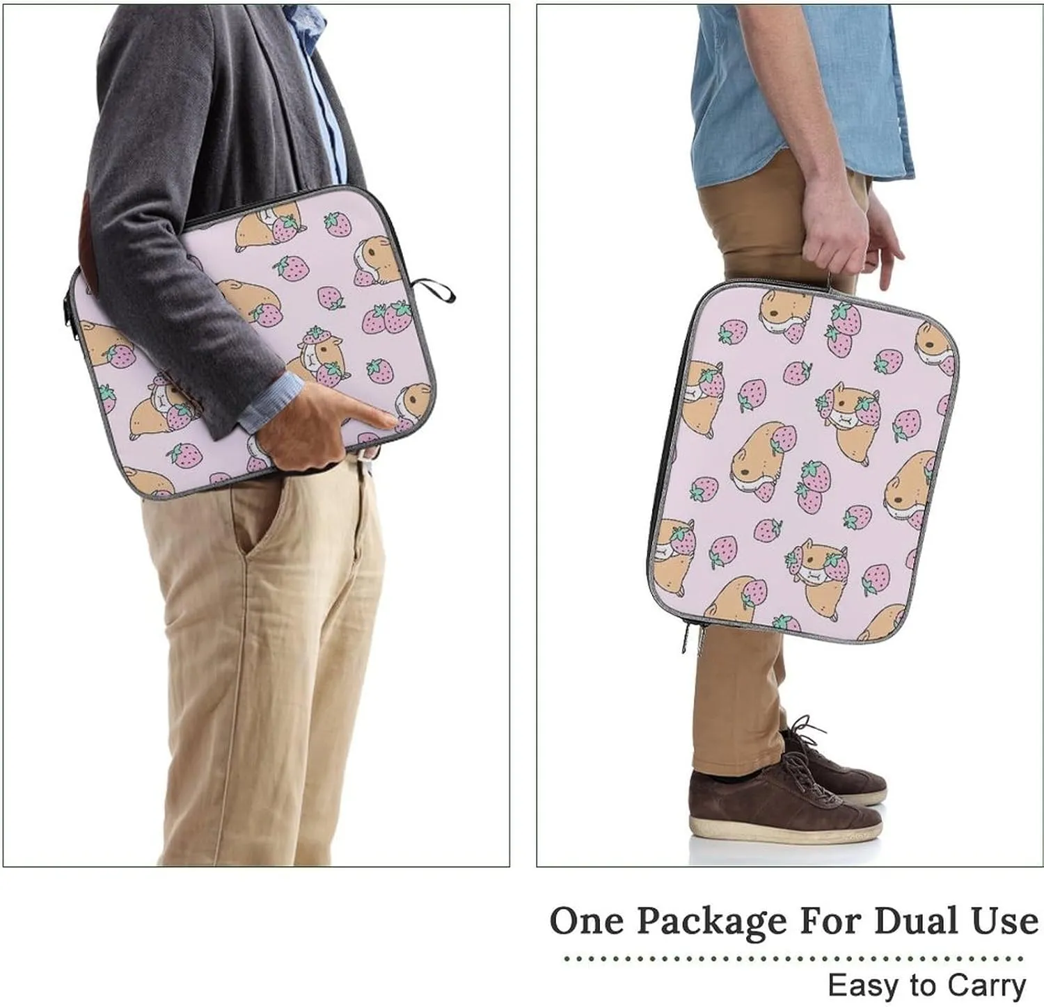 TigerPrint Large Capacity Portable Laptop Case Unisex