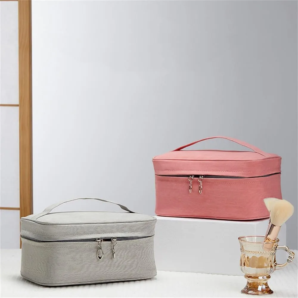 Toiletry Bag Portable Handheld Storage Bag Wash Bag for Travel(Gray)