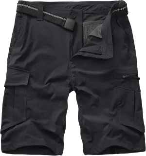 Toomett Mens Hiking Cargo Shorts Quick Dry Lightweight Travel Fishing Camping Golf Shorts with Multi Pockets