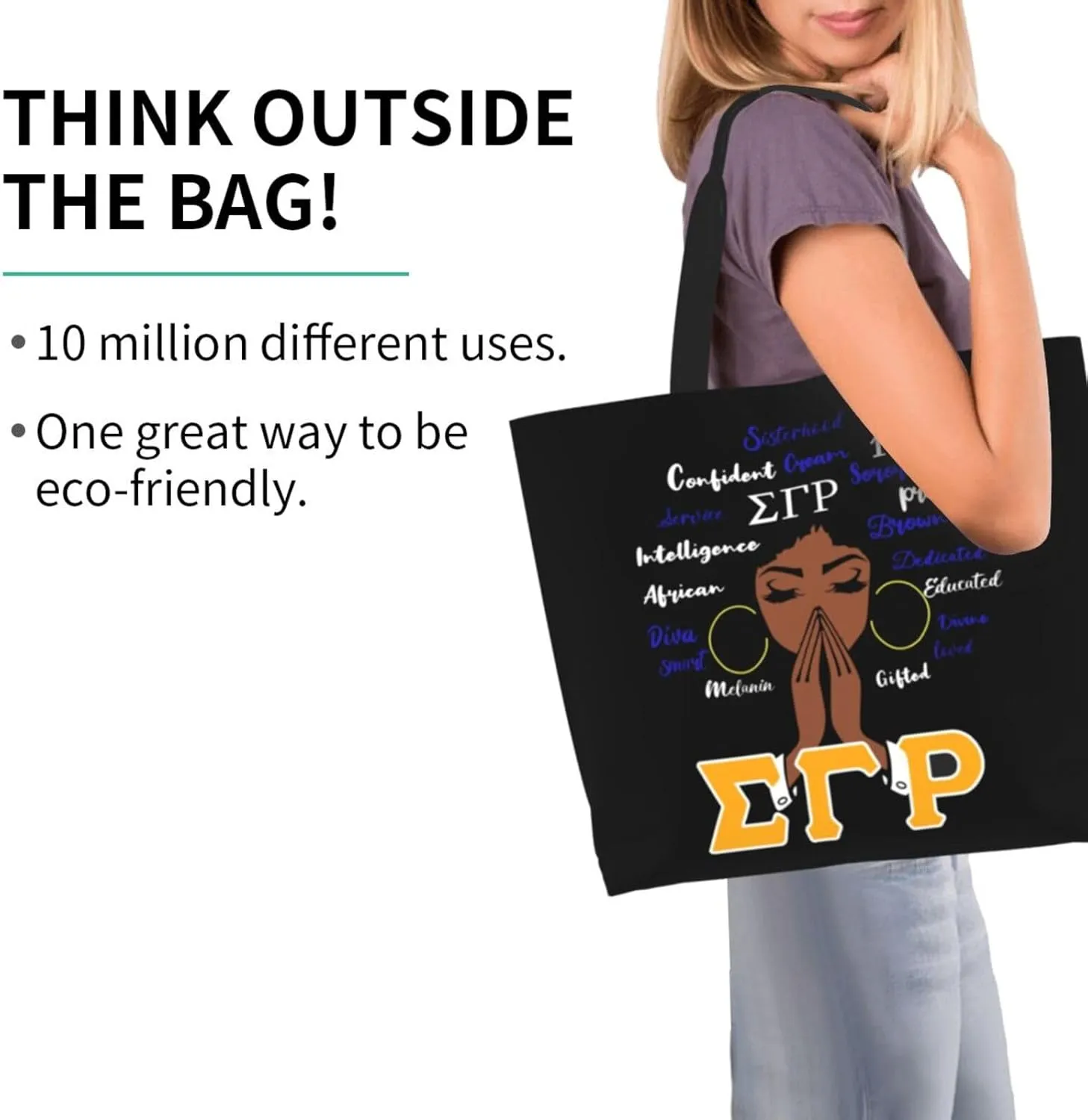 Tote Bag Reusable Grocery Handbag Waterproof Large Capacity Shopping Bags for Women