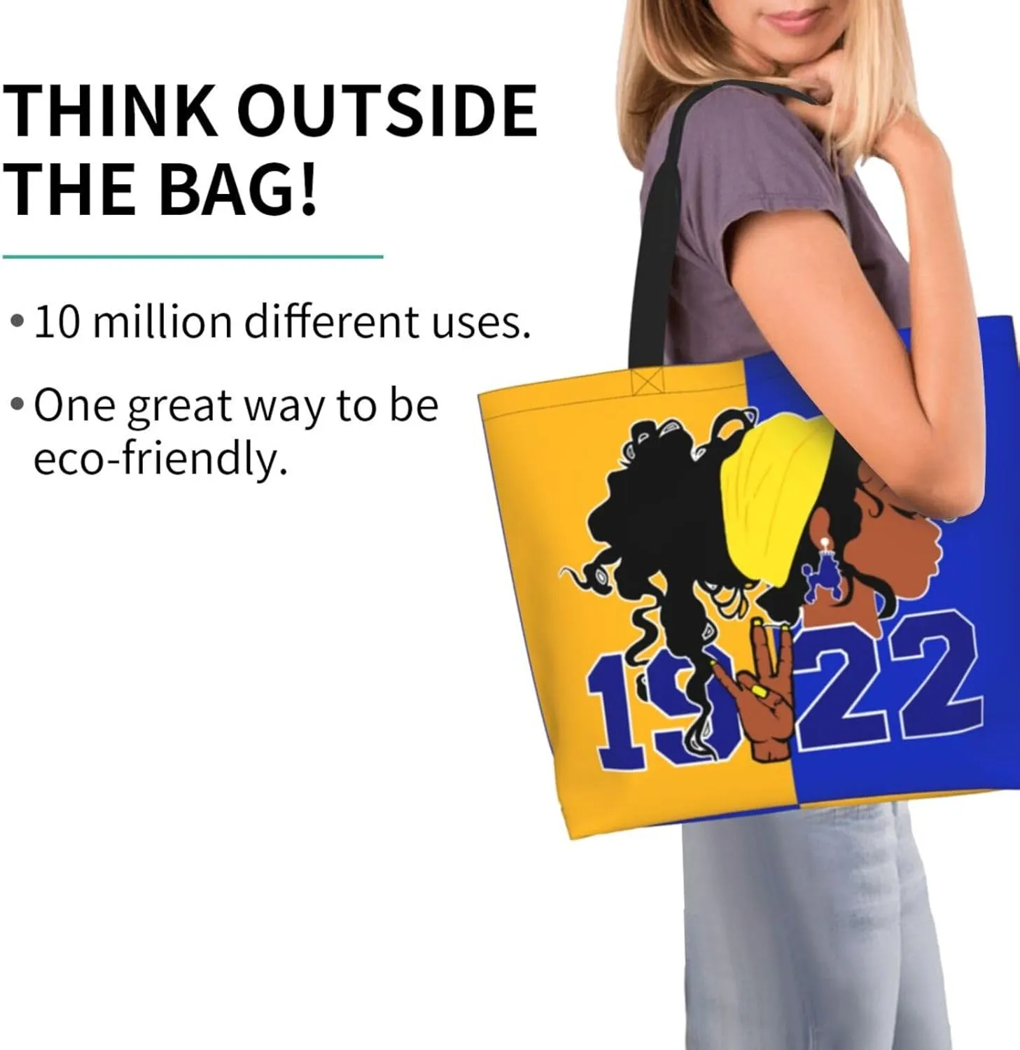Tote Bag Reusable Grocery Handbag Waterproof Large Capacity Shopping Bags for Women