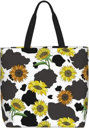Tote Bag with Zipper Pockets,Large Capacity Shopping Bag, Handbags for Travel Grocery