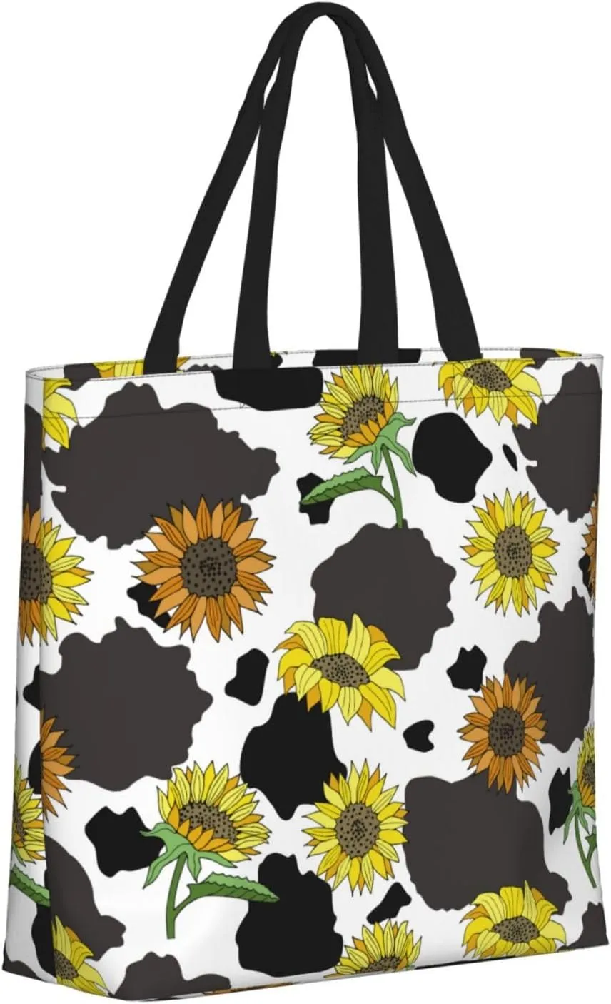 Tote Bag with Zipper Pockets,Large Capacity Shopping Bag, Handbags for Travel Grocery