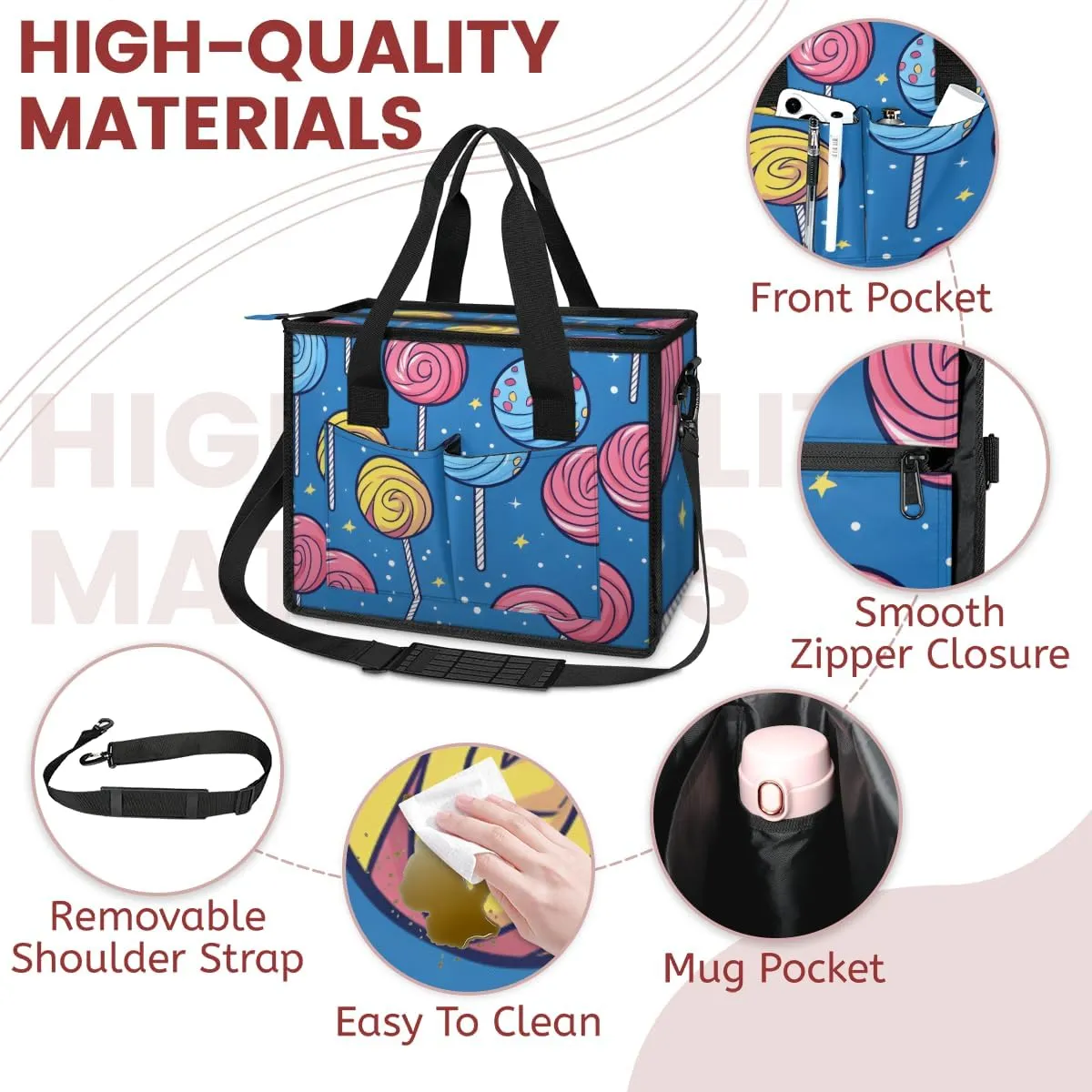 Tote Satchel Bag Set 3PCS for Women,Travel Shoulder Bag Handbag and Wallet Daily Use02