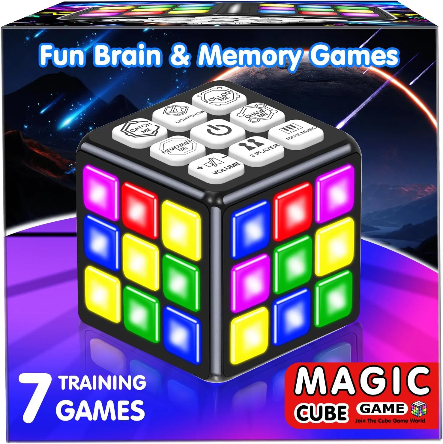 Toys for Kids Age 8-13 Boys Gifts: Fun Brain & Memory Handheld Game Cube for Teens & Adults - Cool Toys STEM Sensory Toy for 6-12  Year - Birthday Gift for Boy Girls 6 7 8 9 10 11 12 Years Old