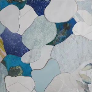 Trademark Fine Art Canvas Wall Art - Coco Good 'Koi Fish Pond I' Wall Art for Living Room, Bedroom, or Office Décor 35 x 35 Inches