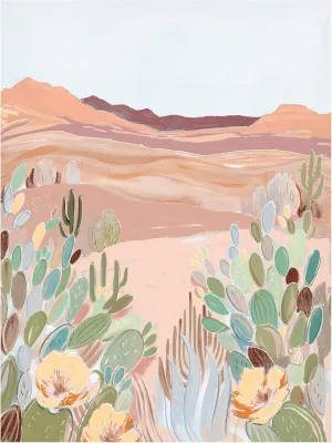 Trademark Fine Art Canvas Wall Art - Laura Marr 'Warm Sunbaked Desert II' Wall Art for Living Room, Bedroom, or Office Décor