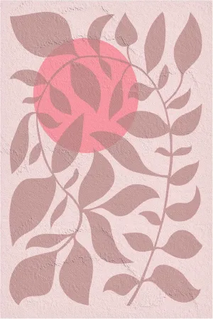 Trademark Fine Art Canvas Wall Art - Martina 'Pink Sunset' Wall Art for Living Room, Bedroom, or Office Décor