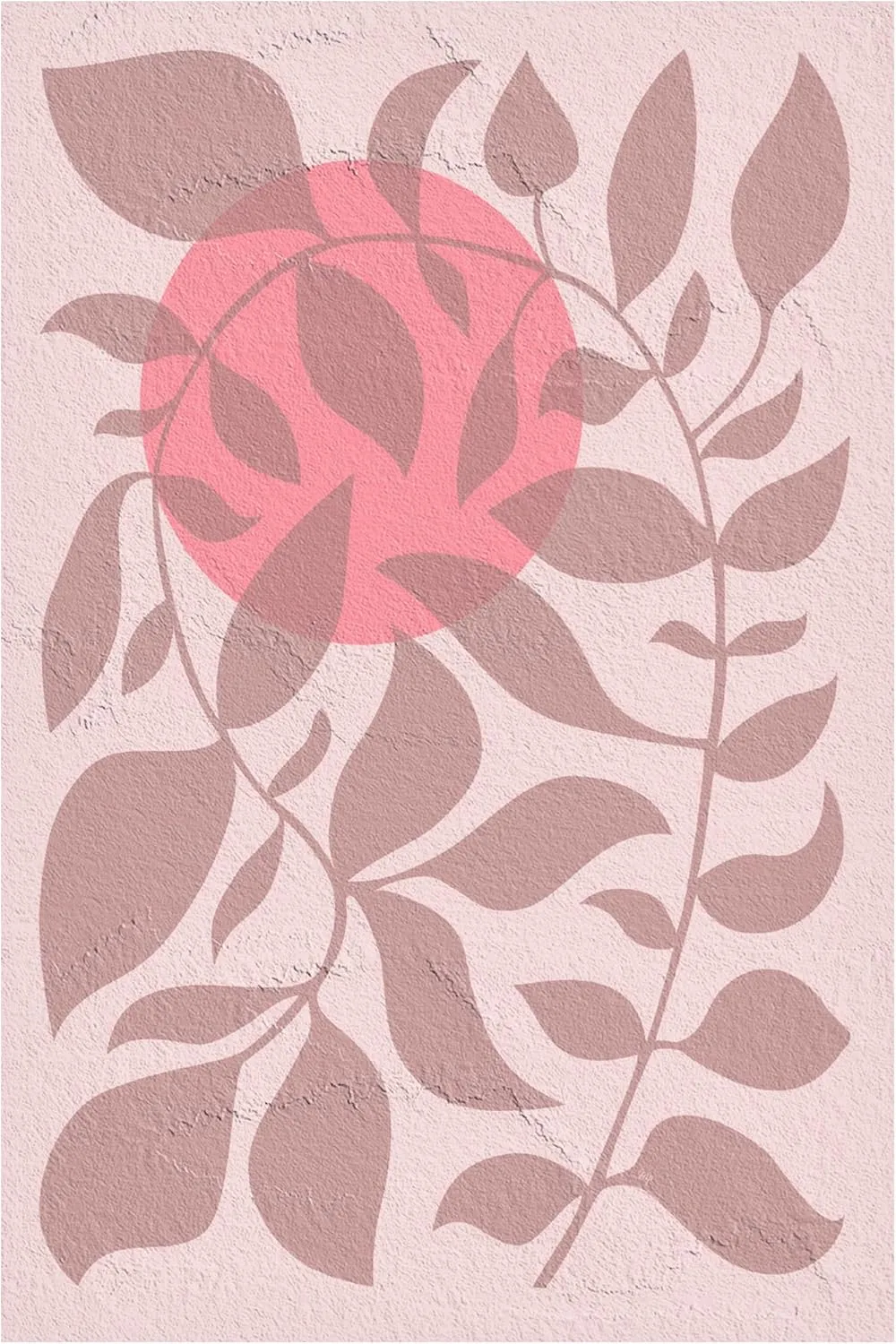 Trademark Fine Art Canvas Wall Art - Martina 'Pink Sunset' Wall Art for Living Room, Bedroom, or Office Décor