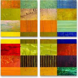 Trademark Fine Art Eye Candy by Michelle Calkins, Four Panel Set, Multi-Color