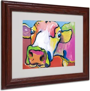 Trademark Fine Art Pat Saunders-White Cold Hands Framed Matted Canvas Art, 11 by 14-Inch