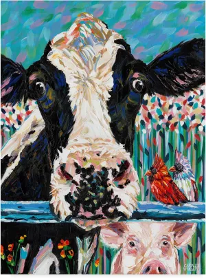 Trademark Fine Art WAG04923-C2432GG Farm Buddies II by Carolee Vitaletti, 24x32