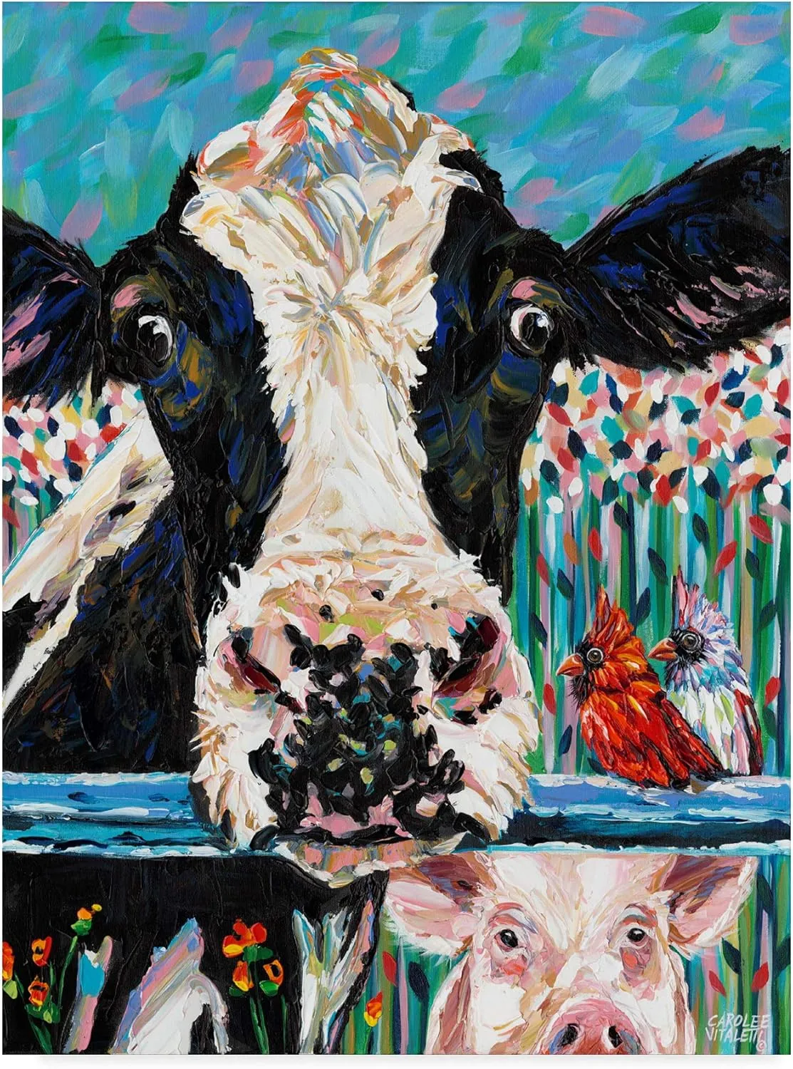 Trademark Fine Art WAG04923-C2432GG Farm Buddies II by Carolee Vitaletti, 24x32