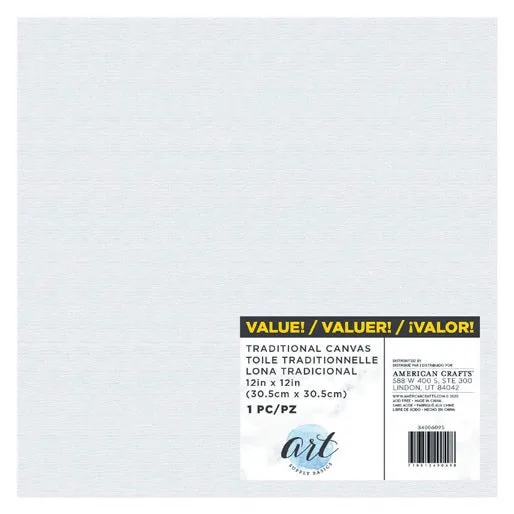 Traditional Canvas, 12" x 12" - Art Supply Basics - American Crafts