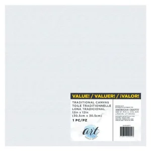 Traditional Canvas, 12" x 12" - Art Supply Basics - American Crafts
