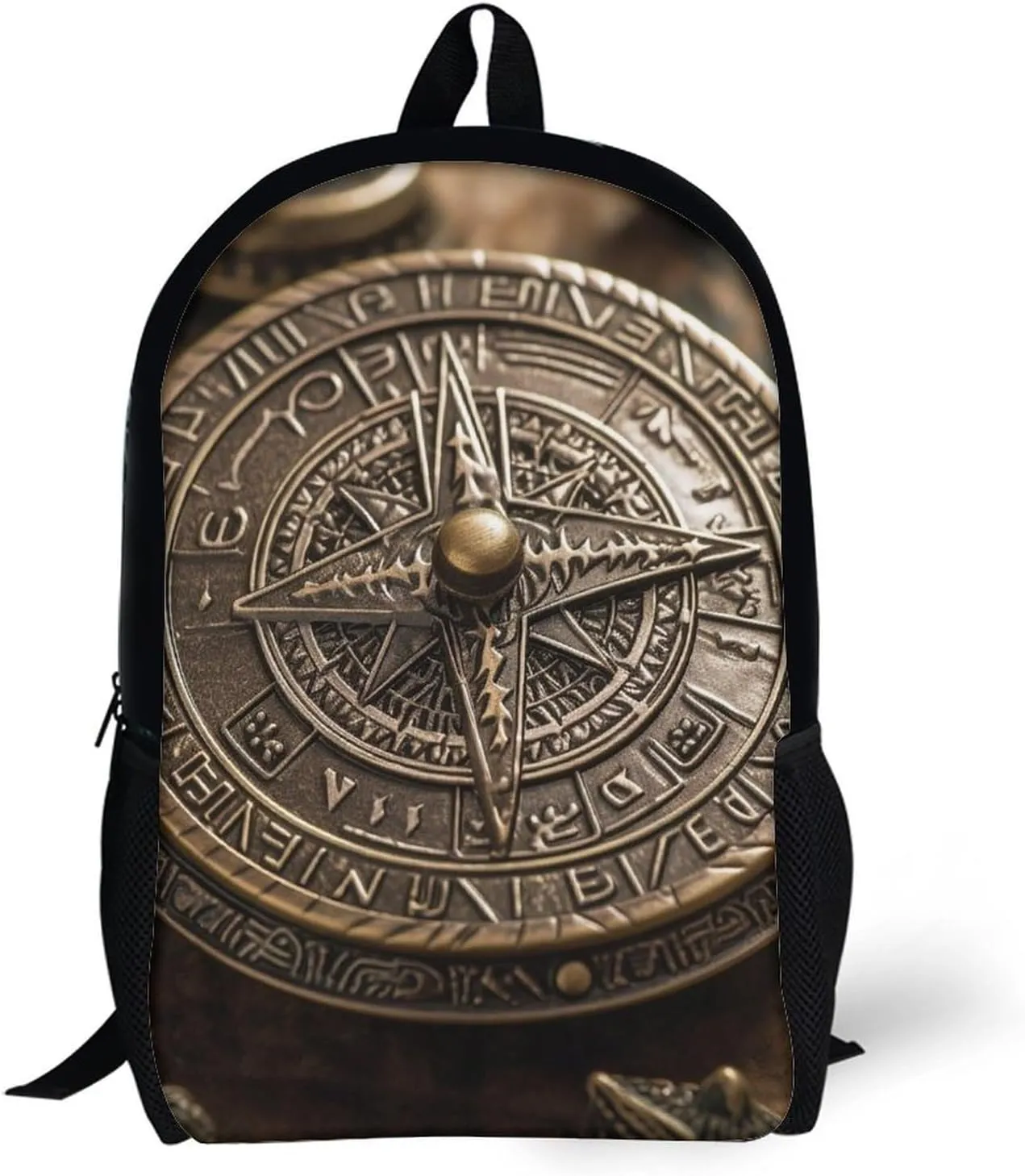Travel Backpack for Men Women Daypack Magical Norse Runes Compass Laptop Backpack Computer Bag Business Work Bag for Work