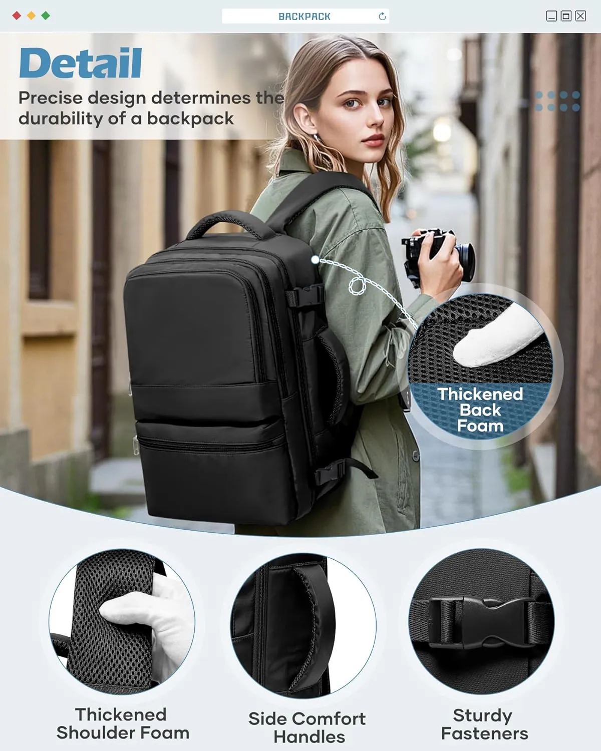 Travel Backpack For Women,Carry On Backpack Airline Approved,Laptop Work Backpacks For Men,Personal Item Travel Bag