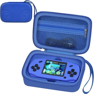 Travel Carrying Case Compatible with Beijue 16 Bit Handheld Games, Kids Video Games Storage Holder, Portable Electronic Game Player Organizer with Mesh Pocket for Console Accessories - Box Only