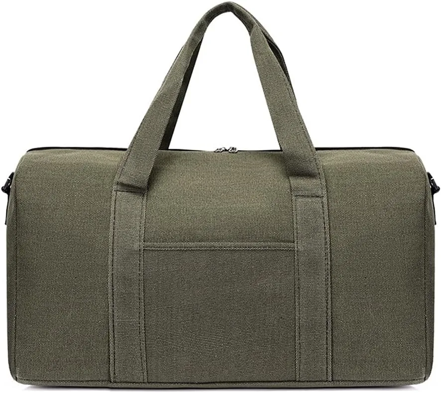 Travel Duffel Bag Large Capacity for Clothes Easy Access Pocket with Handles for Travel, Camping, Gym, Swim (Green)