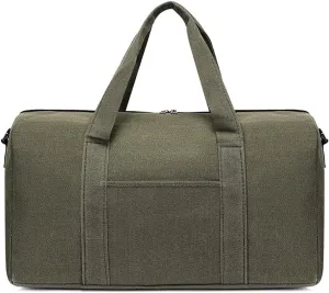 Travel Duffel Bag Large Capacity for Clothes Easy Access Pocket with Handles for Travel, Camping, Gym, Swim (Green)