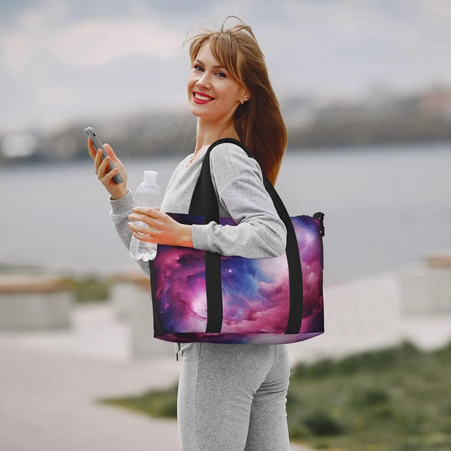 Travel Duffle Bag 3d Magical Nebula Weekender Overnight Bags Luggage Bag for Women Men Waterproof Sports Gym Bag Hand Bag with Shoulder Strap