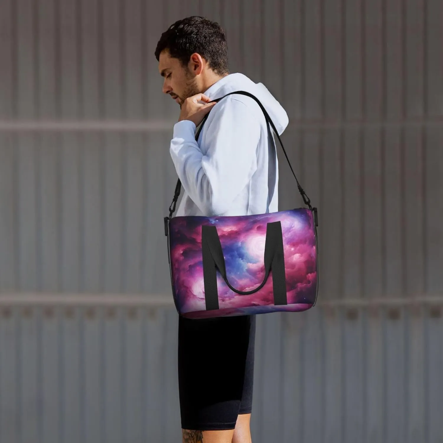 Travel Duffle Bag 3d Magical Nebula Weekender Overnight Bags Luggage Bag for Women Men Waterproof Sports Gym Bag Hand Bag with Shoulder Strap