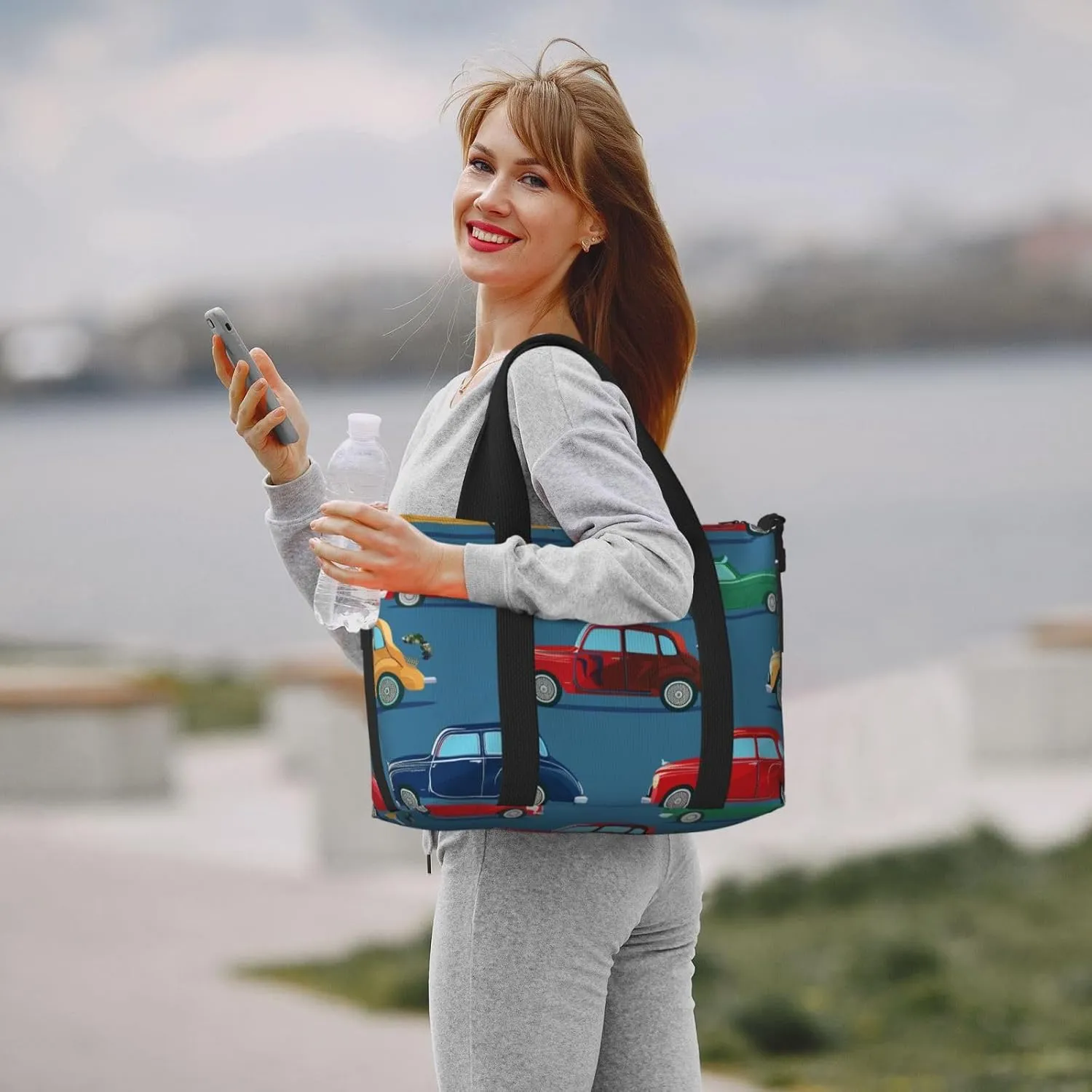 Travel Duffle Bag Education Car Vintage Weekender Overnight Bags Luggage Bag for Women Men Waterproof Sports Gym Bag Hand Bag with Shoulder Strap
