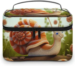 Travel Toiletry Bag for Women And Men,Cute Snail Toiletry Organizer, Makeup Bag Travel Organizer for Shampoo,Toiletries