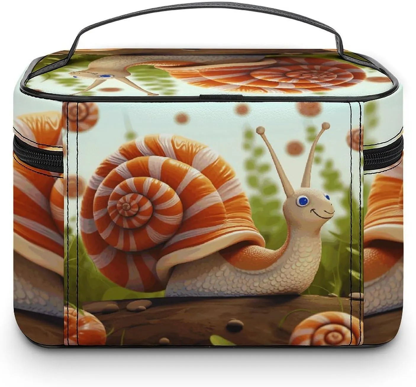 Travel Toiletry Bag for Women And Men,Cute Snail Toiletry Organizer, Makeup Bag Travel Organizer for Shampoo,Toiletries